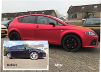 Seat Leon Cupra Matt Red Chrome