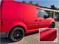 VW Caddy - Matt Red Chrome